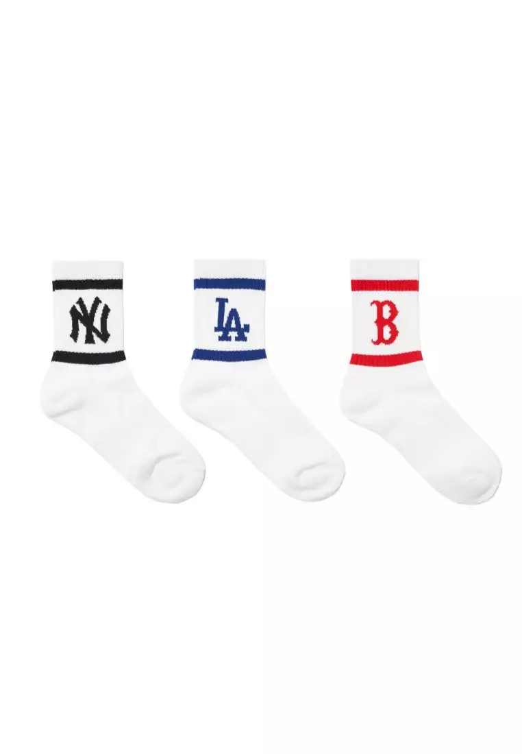 MLB Compression Socks, Los Angeles Dodgers - Classic Stripe L/XL