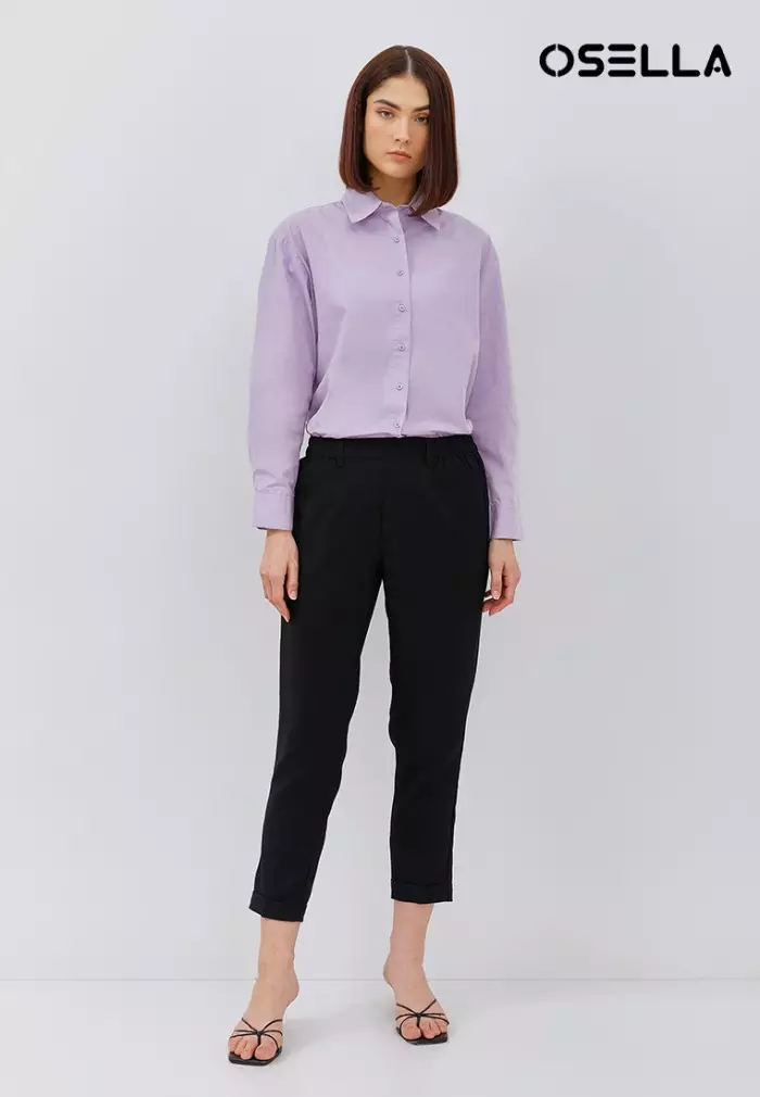 OSELLA ZOE CAPRI PANTS IN BLACK