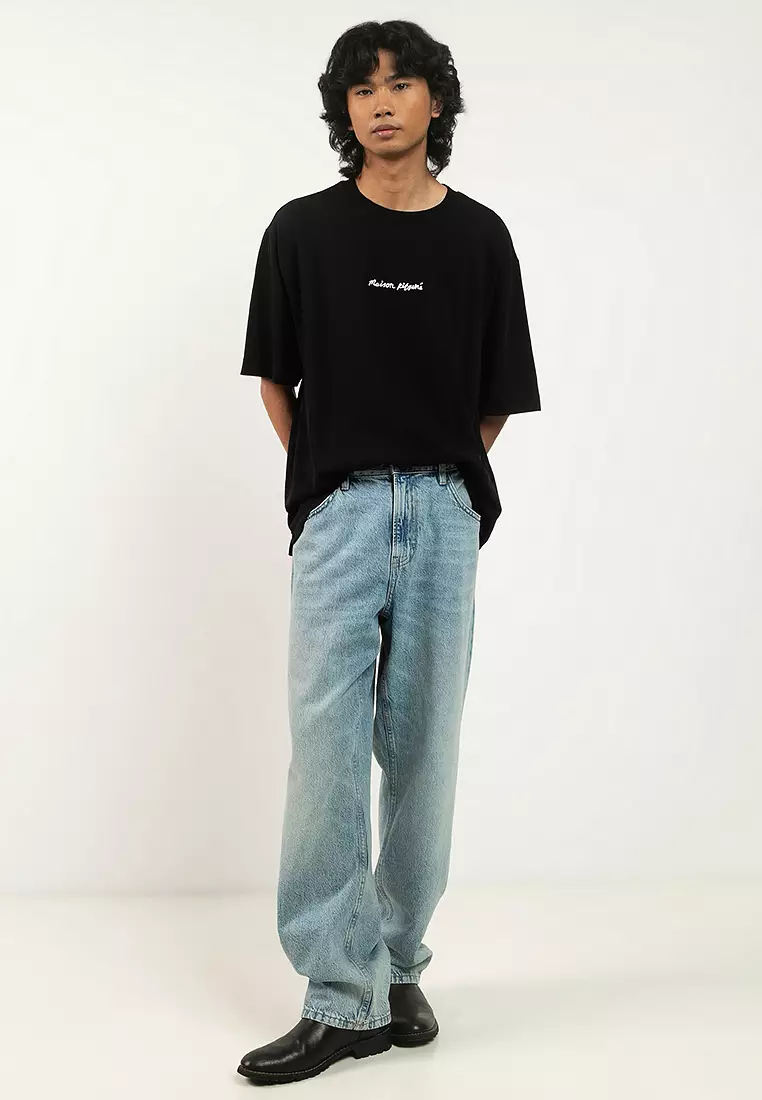 Buy Maison Kitsune Line Handwriting Oversize T-Shirt 2026 Online