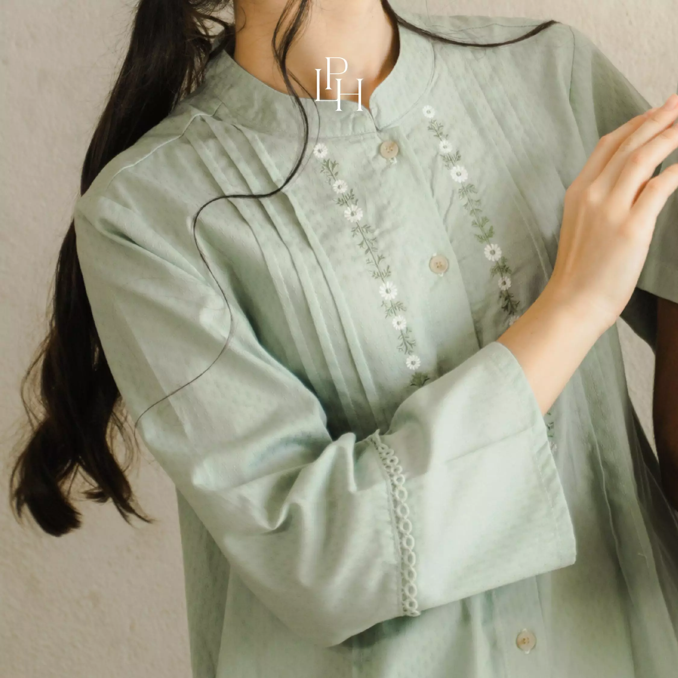 Little Palmerhaus - Alya Mom Tunic (Baju Tunik Wanita Dewasa) Cream Beige