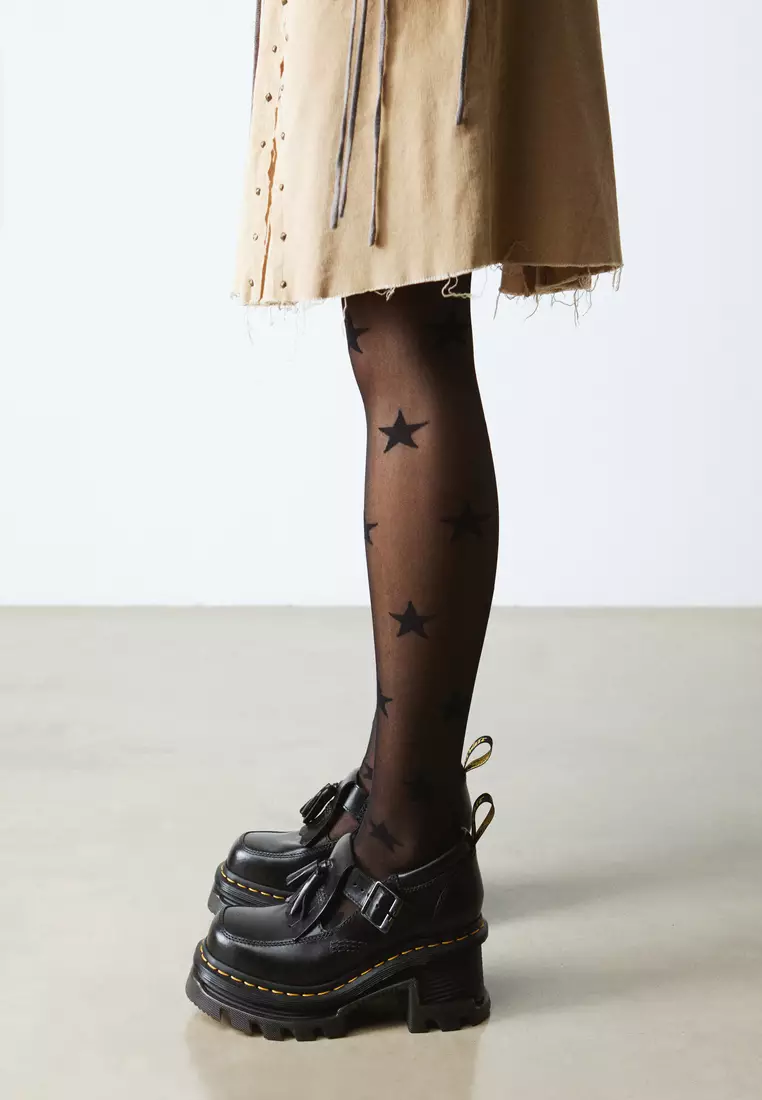 Corran Mary Jane Altas Leather Black Shoes Women