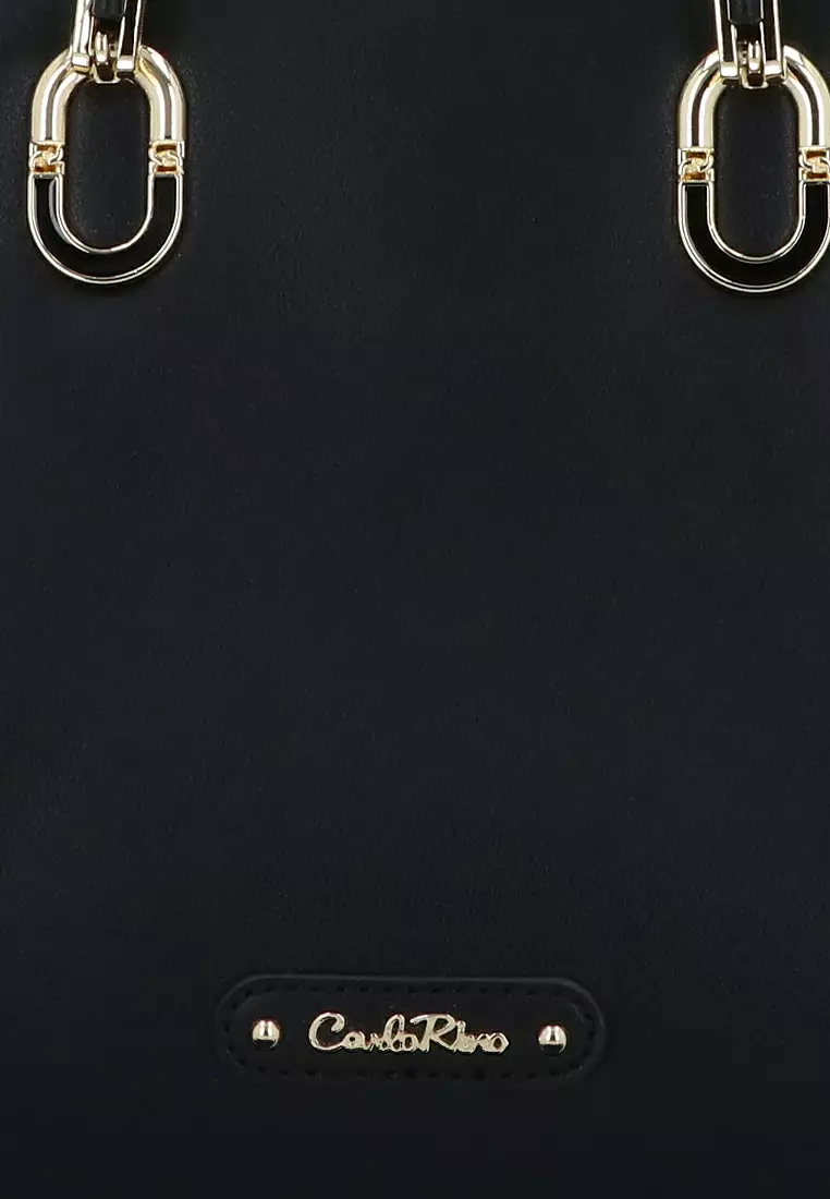 Black Cleone Cat Charm Top Handle