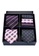Kings Collection black Tie, Pocket Square 6 Pieces Gift Set (UPKCBT2097) E0EC3ACFFDA768GS_1