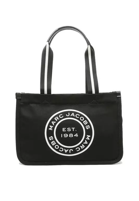 Signet Canvas Tote Black H050M06FA21