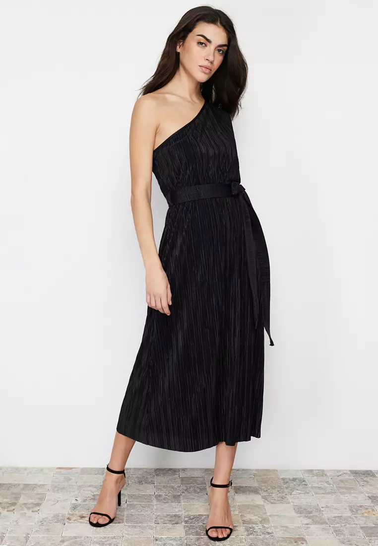 One Shoulder Midi Dress