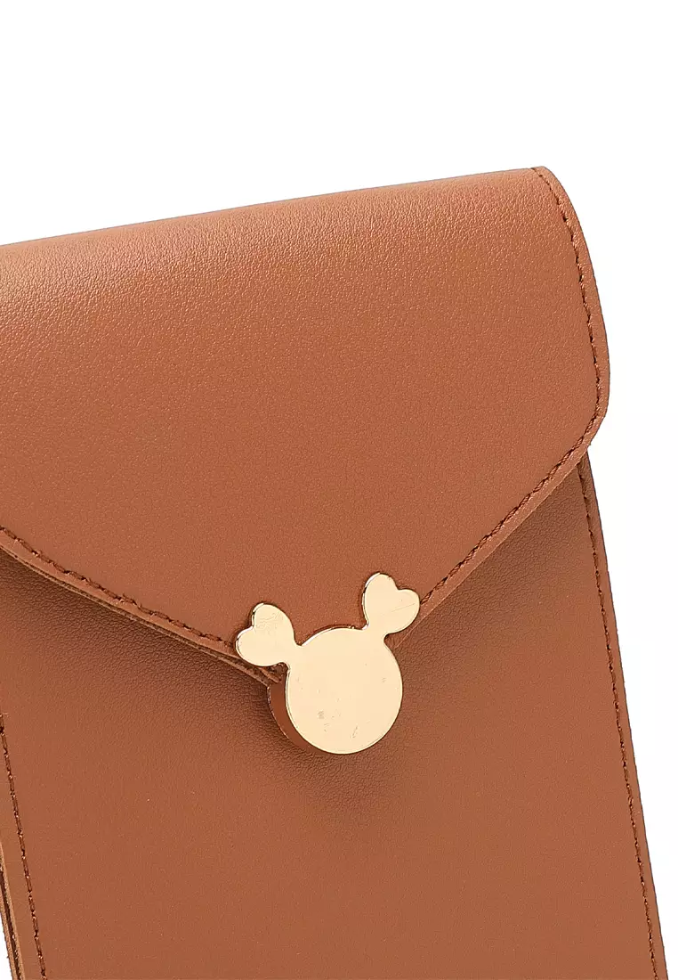 Women's Shoulder Sling Bag / Crossbody Bag - Brown