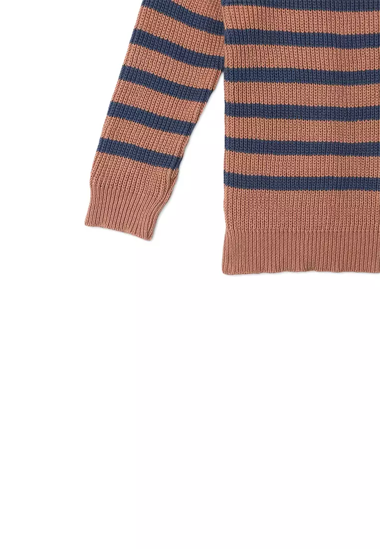 Boys Stripey Knit Pullover