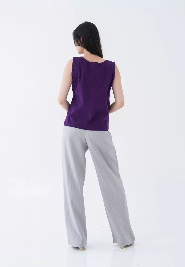 Mille fleur maddison tanktop purple