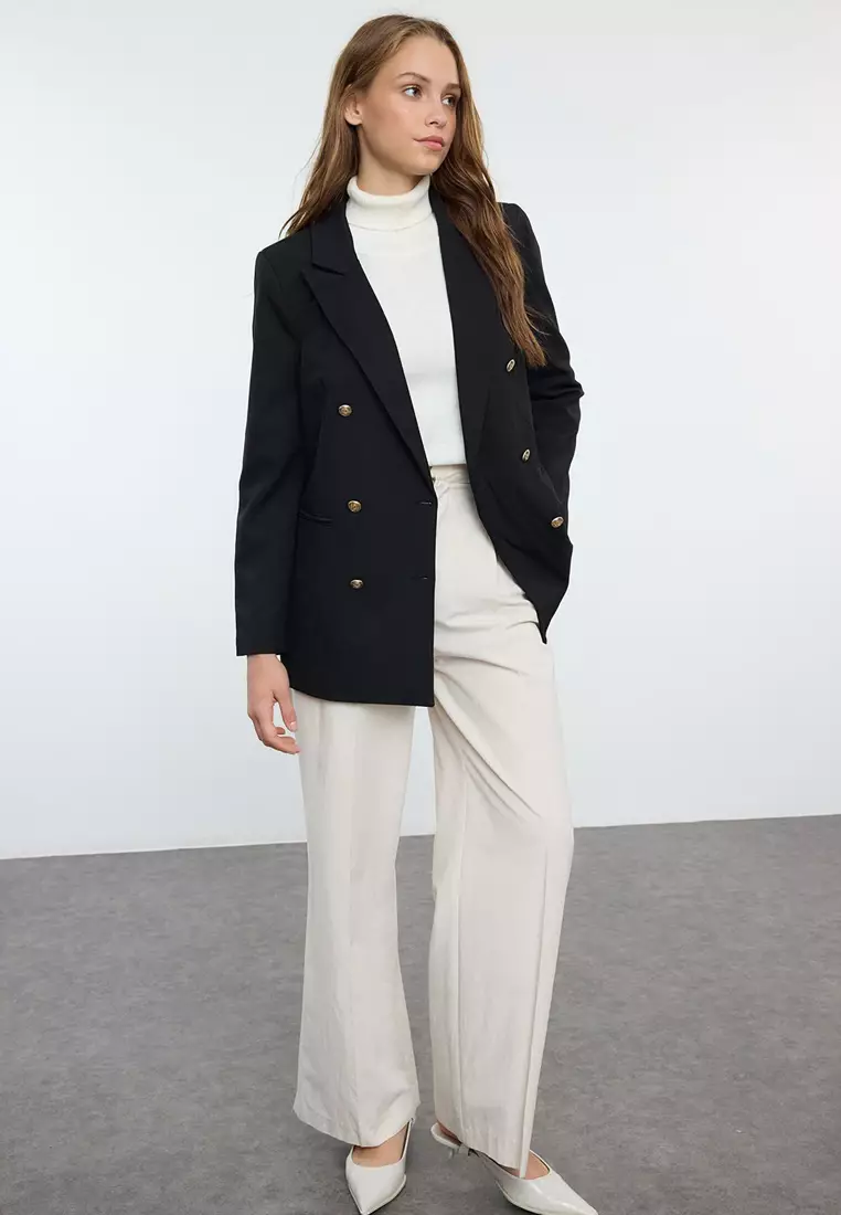 Buy Trendyol Double-Breasted Jacket 2025 Online | ZALORA