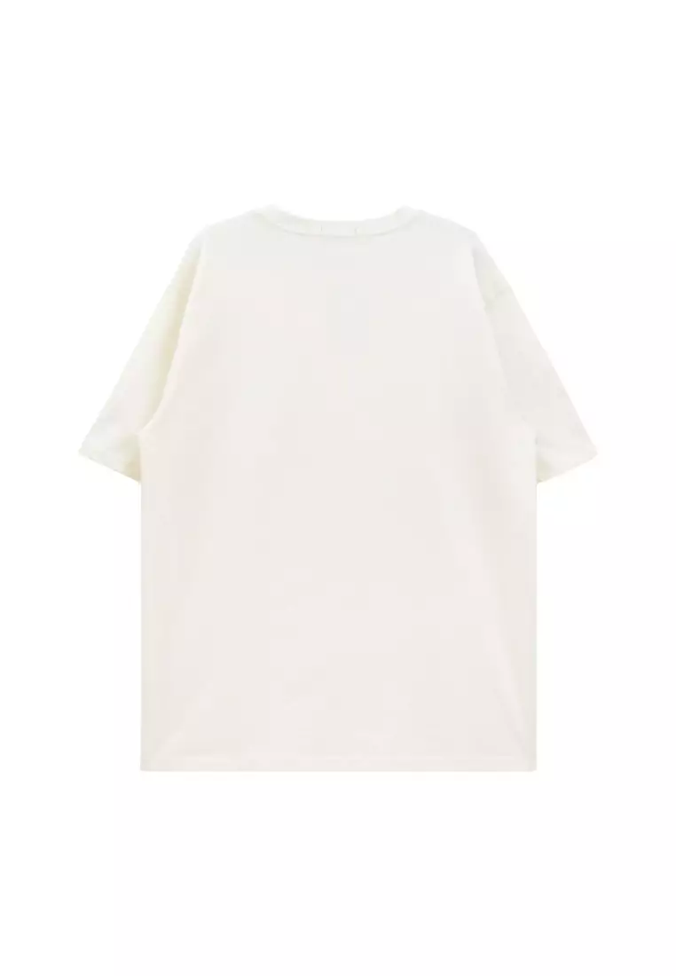 DRUM Casual Comfy Tee- White