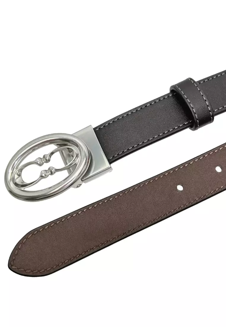 Signature Buckle Cut To Size Belt, 25 Mm - Black Maple CZ444