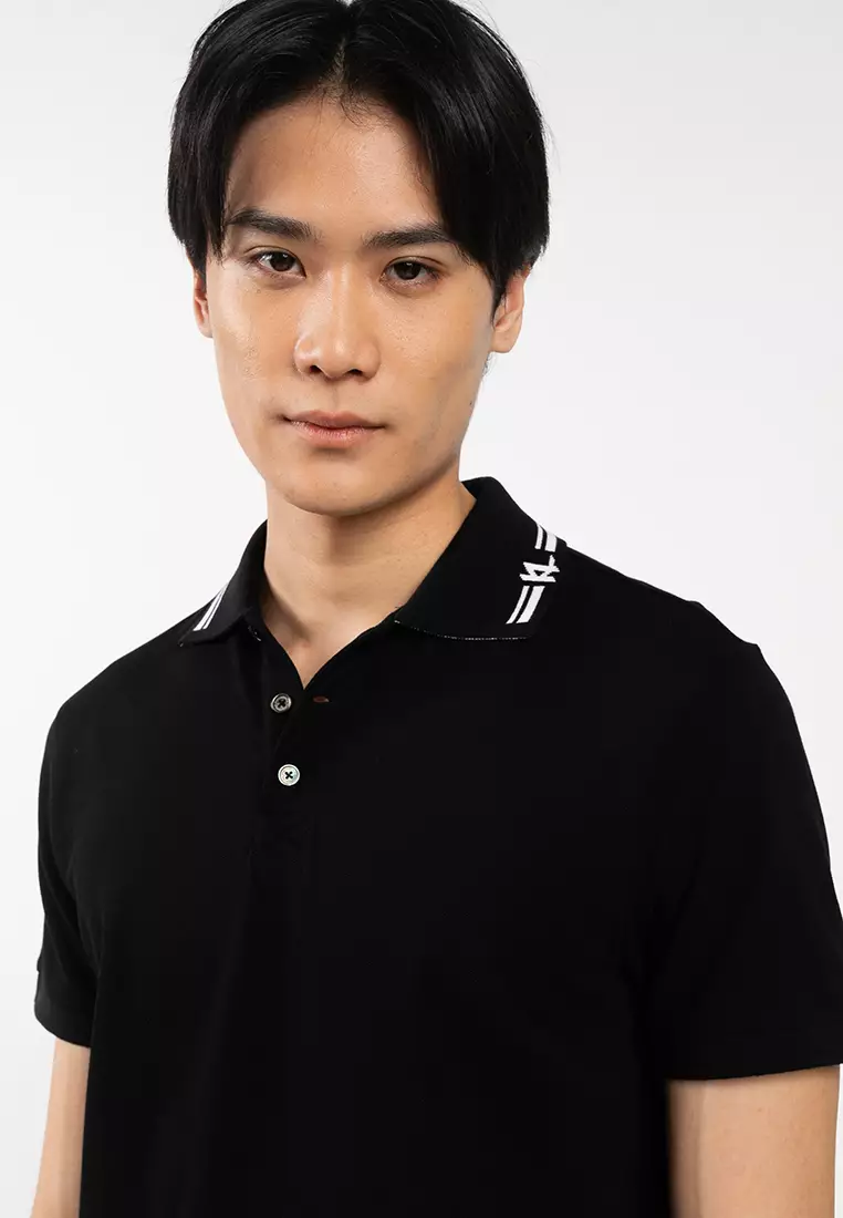 Contrast Piping Polo Shirt