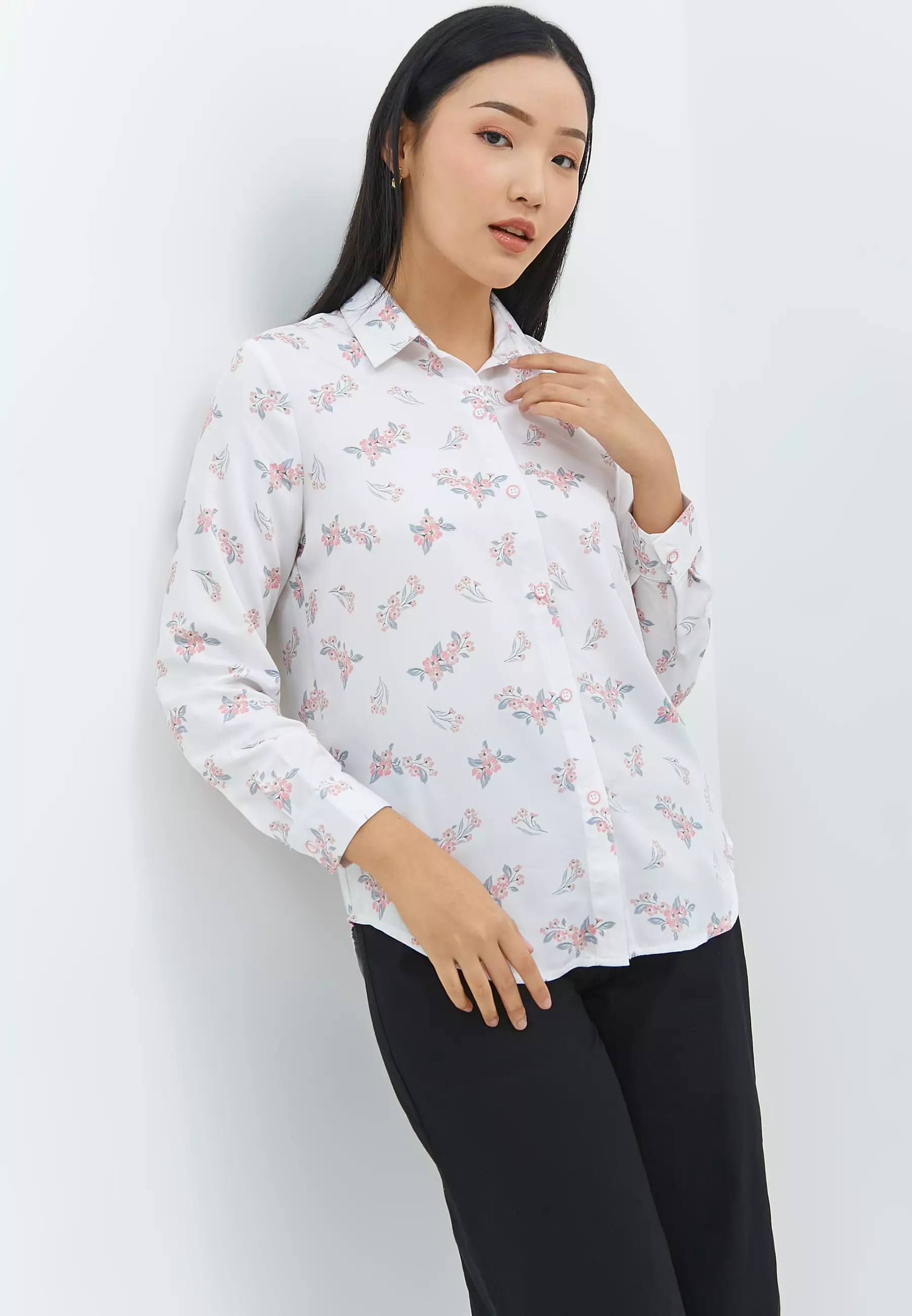 Tatum Flower Pink Shirt (G.11664)
