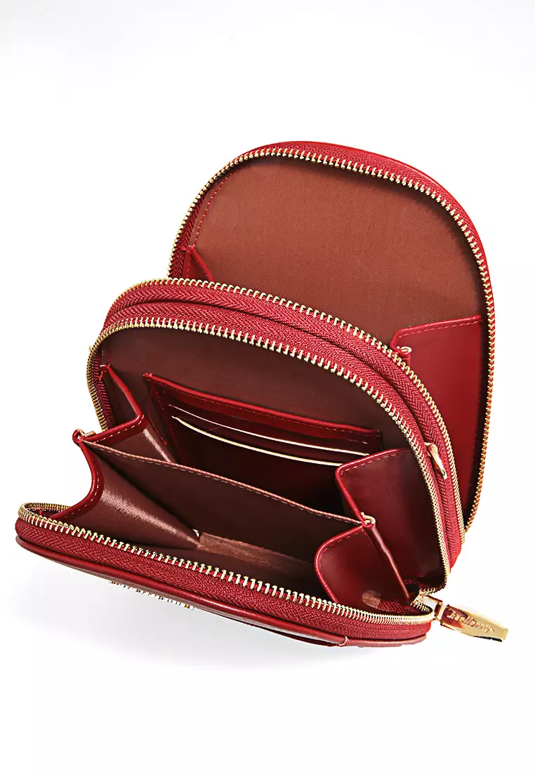 Sling Bag Wanita Tas Selempang Handphone Large Compartment Many Slot Material Leather ORIGINAL