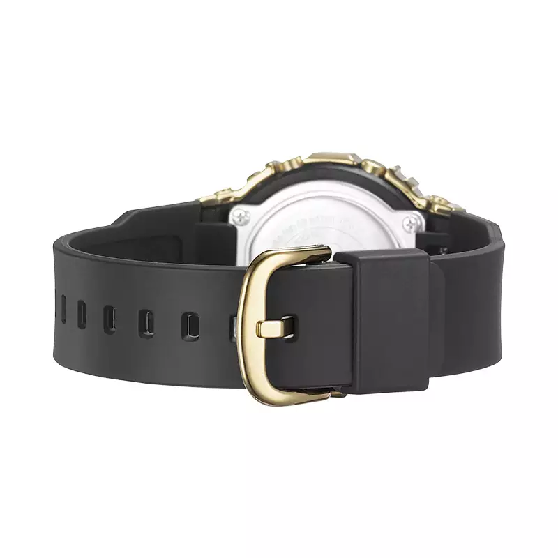 Jam Tangan Pria Casio G-Shock X ITZY Metal Covered GM-S5600GB-1DR Stay Gold Series Digital Dial Black Resin Band