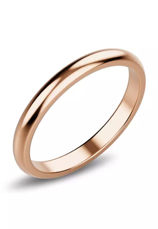 Camille Minimal Stacker Ring in Rose Gold