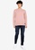 UniqTee pink Crew Neck Long Sleeve T-Shirt With Side Label 126D2AA8E80F58GS_3