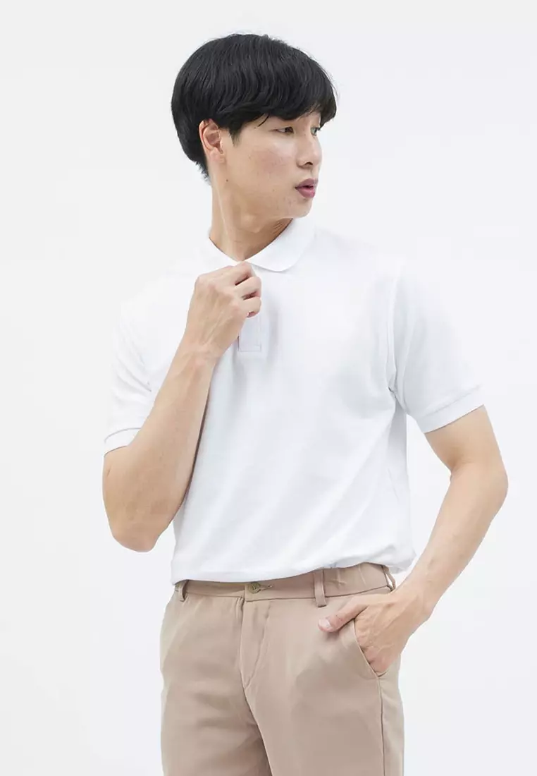 polo shirt baju kaos kerah polo slim houseofcuff putih