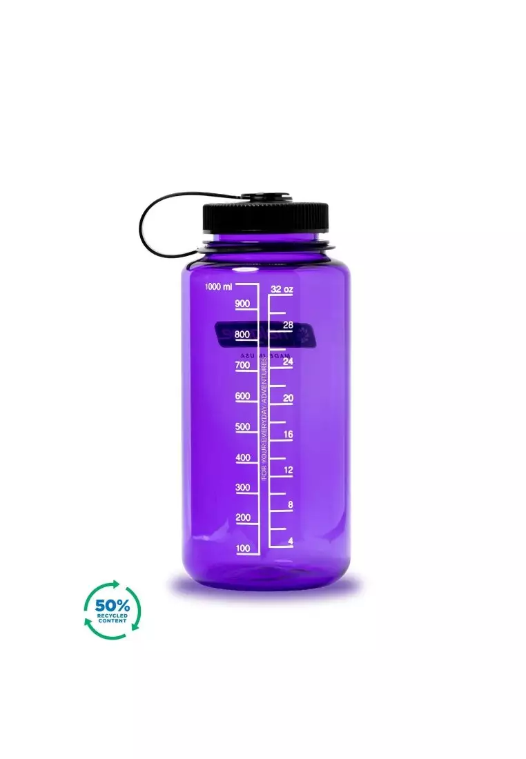 Nalgene 32oz Wide Mouth Sustain Water Bottle - Purple