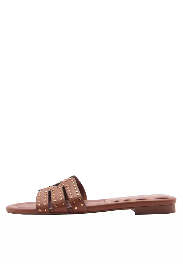 Discount on Mango  shoes - SKU: Beaded Strap Sandals