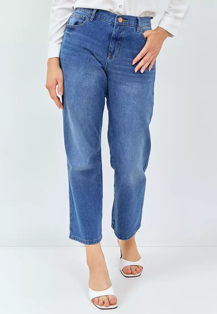 Flamoush Volvan Navy Jeans Wanita