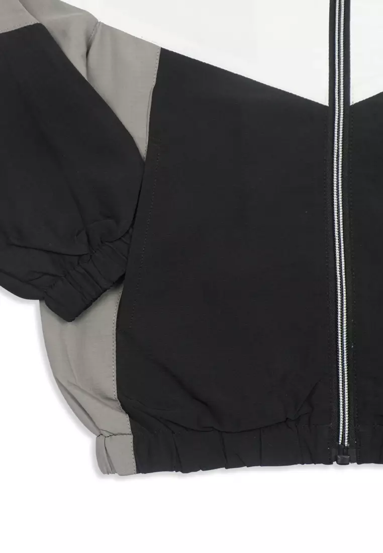 Boys Jacket With Hood And Print Details