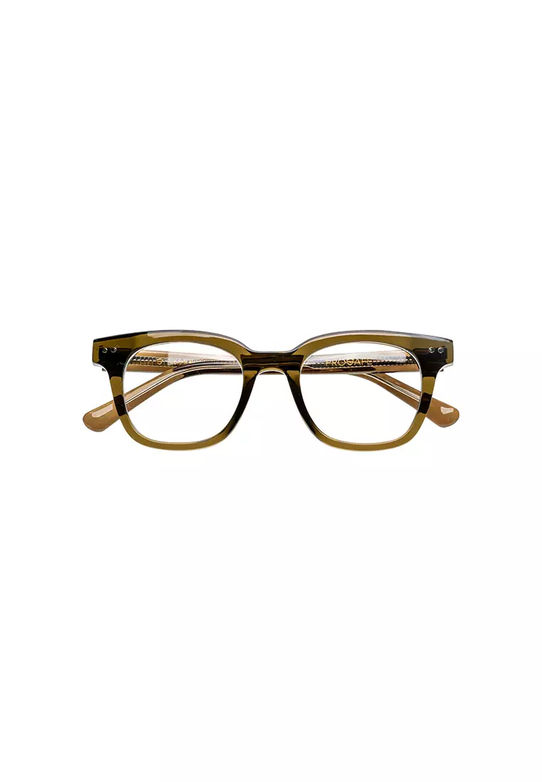 Genkei (Acetate Eyeglasses) Anti-Radiation Computer Eyeglasses for Women/Men - Mossy Mist