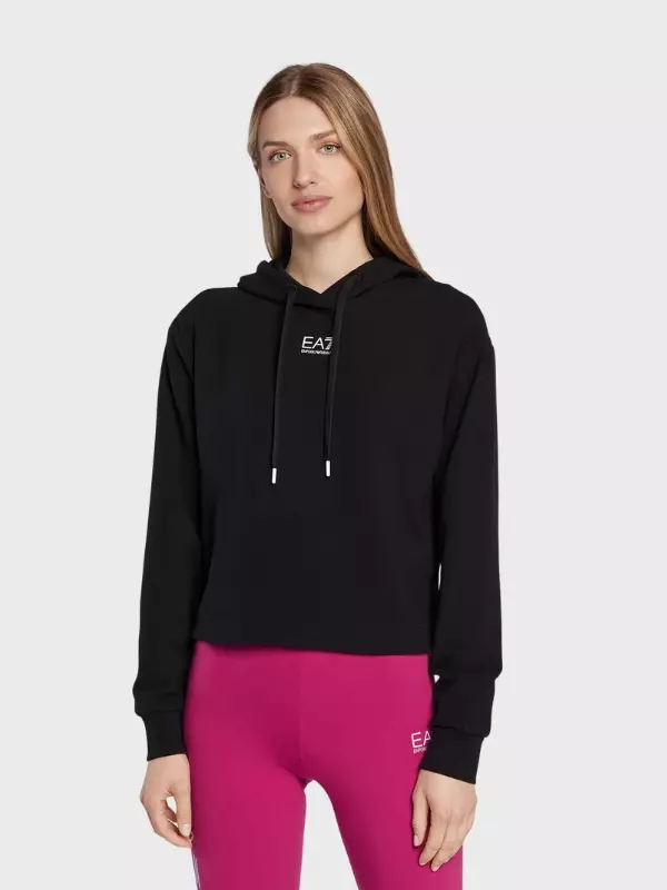 Ea7 Emporio Armani Shiny Padded With Hood Mujer Negras Size - Main Image