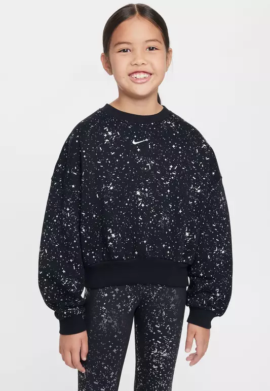 Sportswear Club Fleece Big Kids' (Girls') Boxy Crew