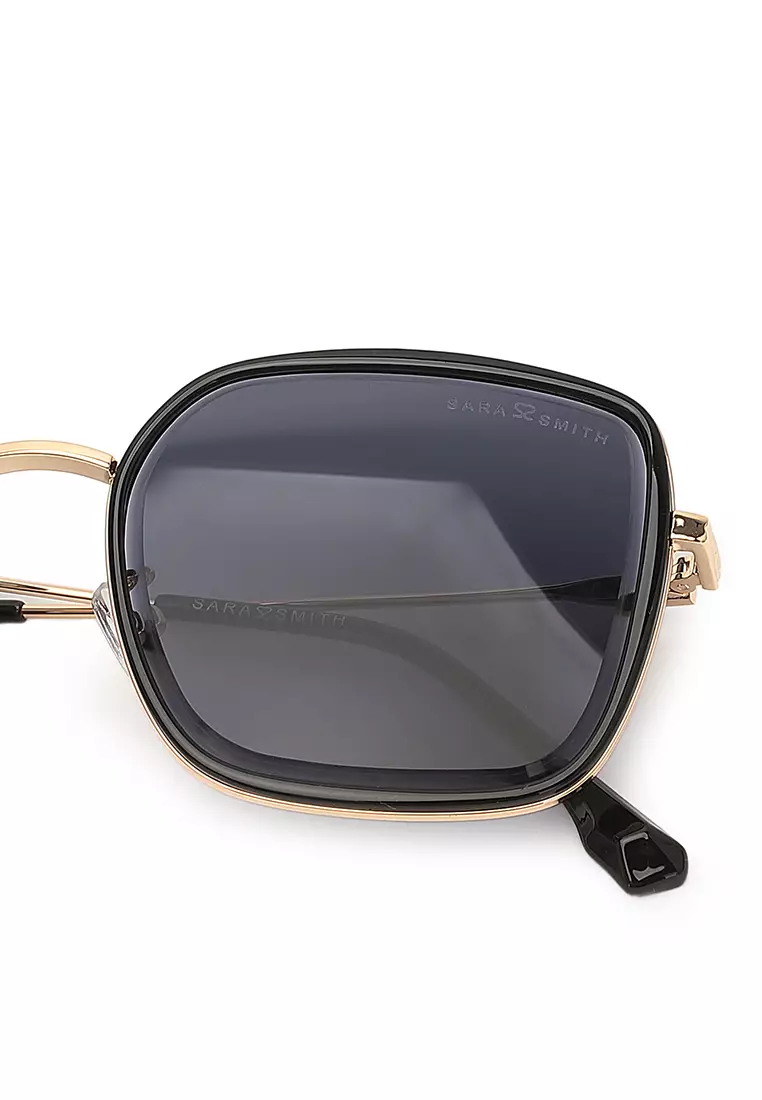Unisex Fashion Sunglasses (Kacamata Hitam) - Hitam / Abu-Abu