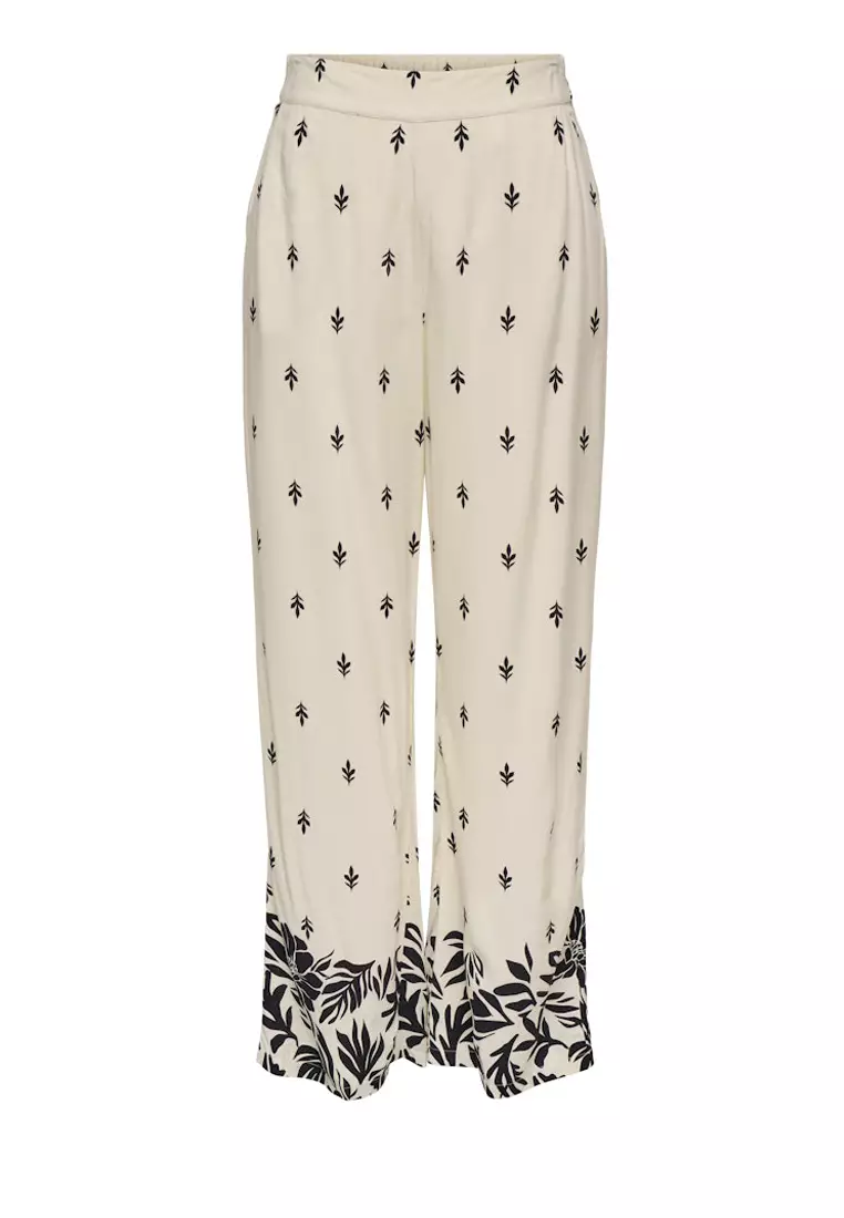 Printed Wide Pants