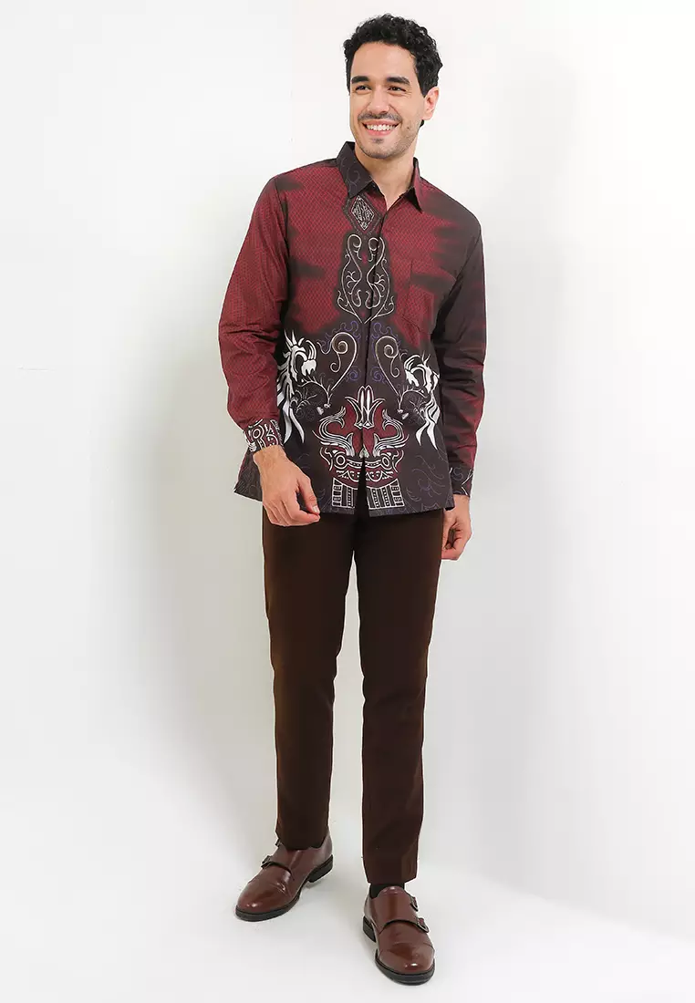Toba Kemeja Batik Exclusive Premium Pria Casual Modern Lengan Panjang