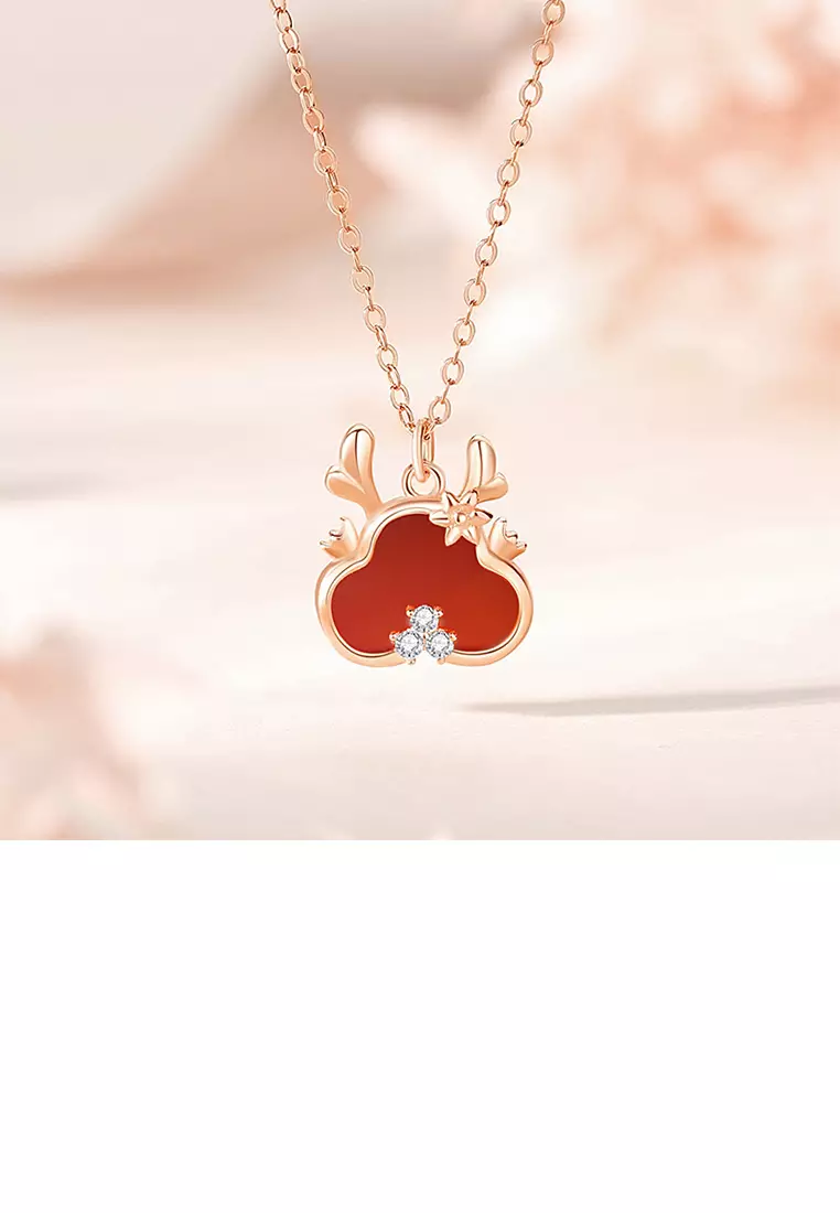 Buy Glamorousky 925 Sterling Silver Plated Rose Gold Fashion Cute