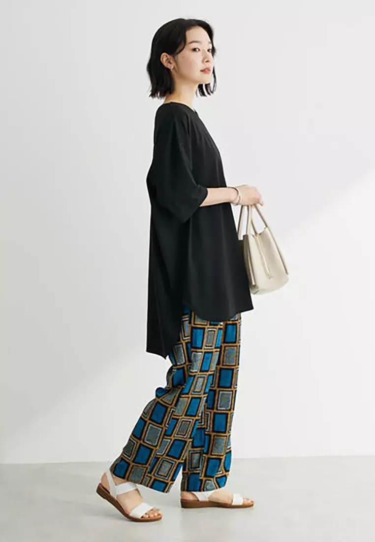 Green Parks - Uchida African Pattern Eazy Pants Blue