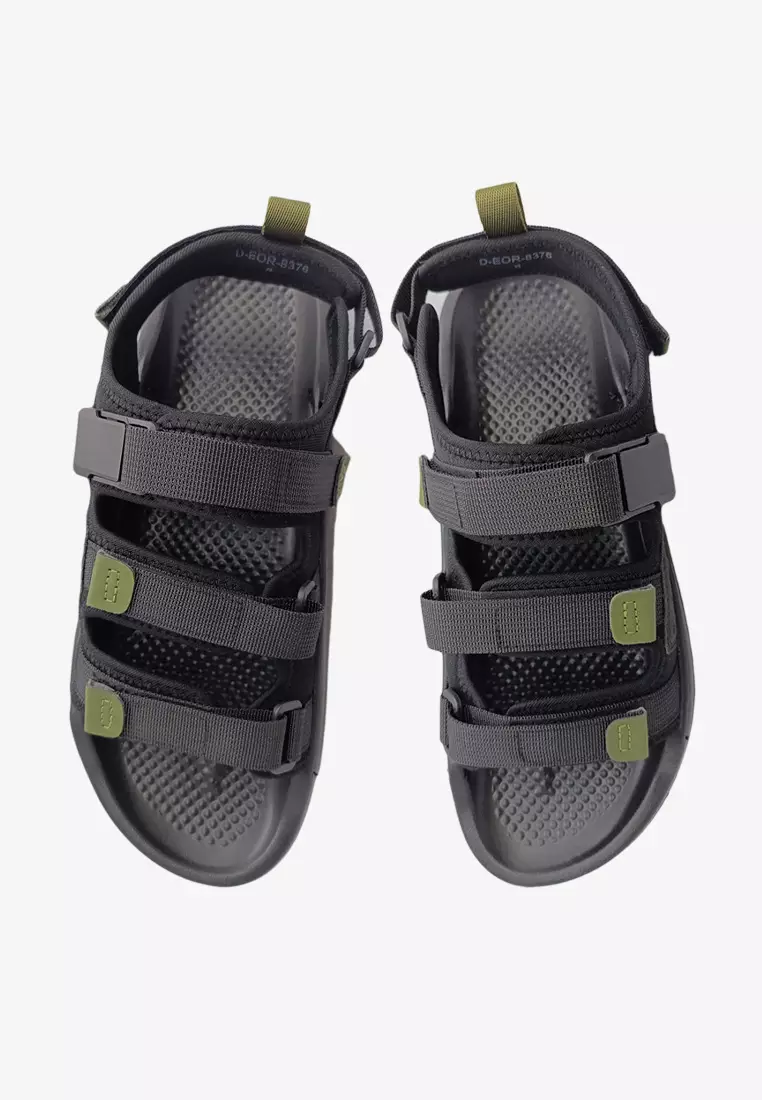 Dr Cardin Men Adjustable Triple Strappy Chunky Walking Sandals D-EOR-8376