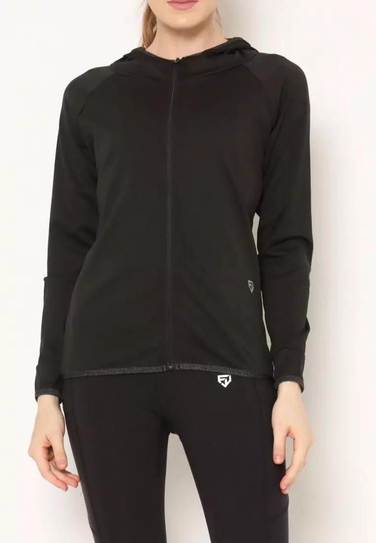 FITWEAR - BELLA B-HOODIE JACKET - BLACK