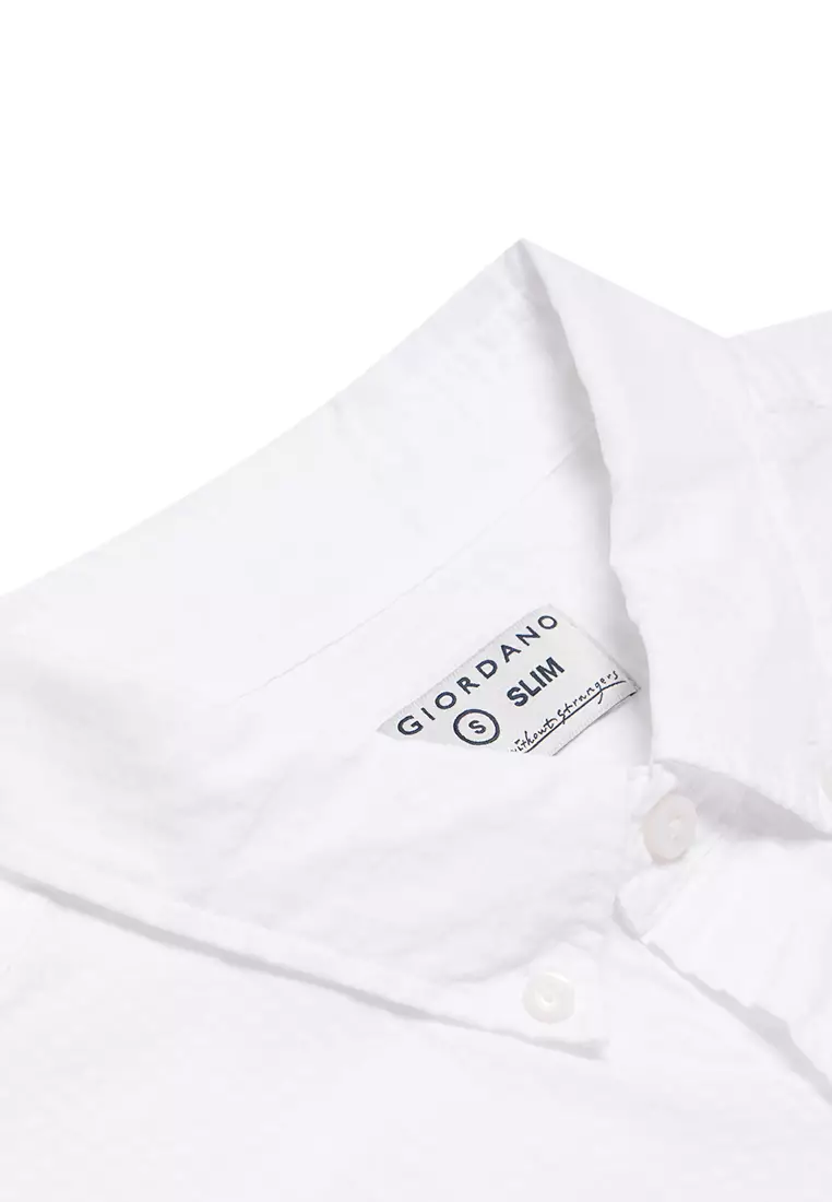 Buy Giordano Men's Seersucker Short Sleeves Shirt 2024 Online | ZALORA ...
