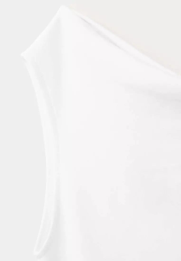 Asymmetrical Ruched Top