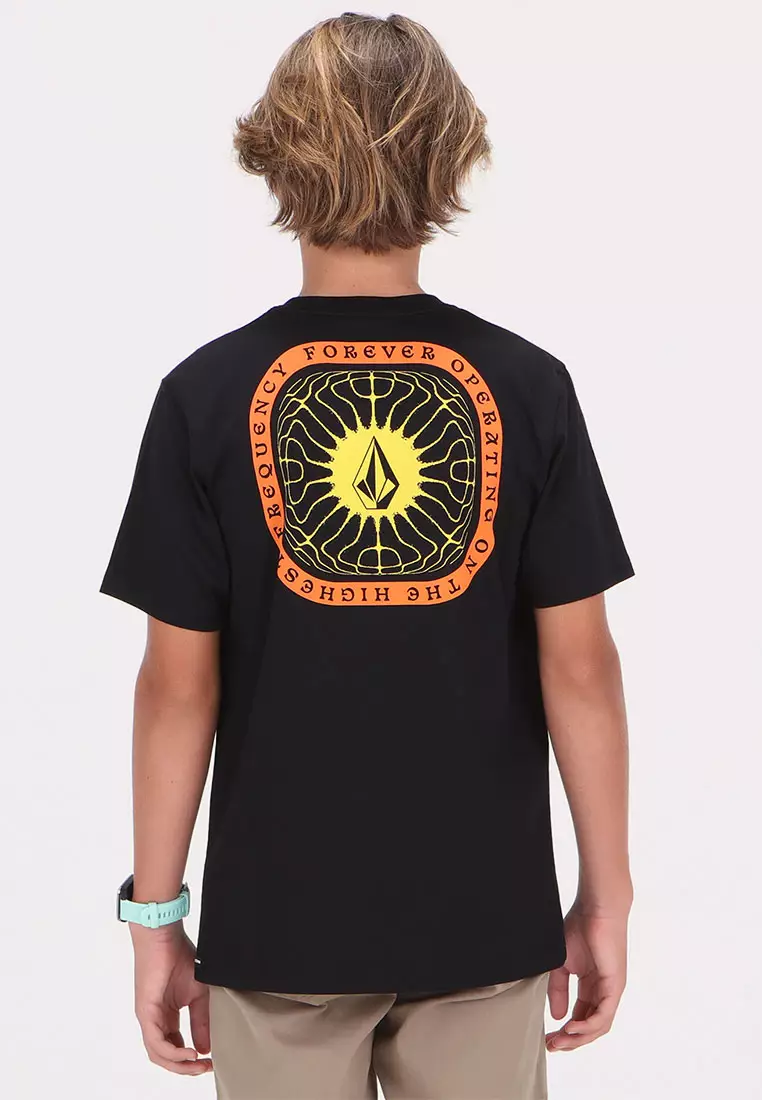 YRG FREQUENCY SHORT SLEEVE TEE BLACK