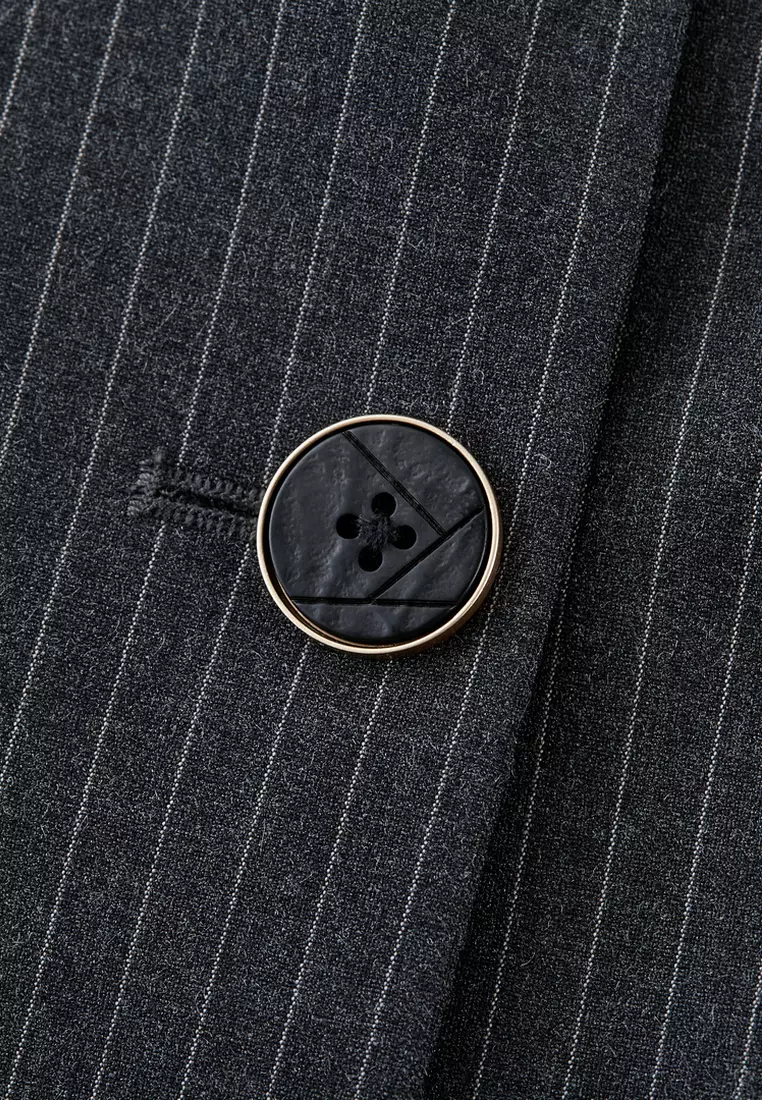 Long Sleeve Easy Fit Suit Blazer