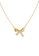 ZITIQUE gold Women's Sweet Diamond Embedded Bowknot Necklace - Gold 3B794AC5F45A10GS_1