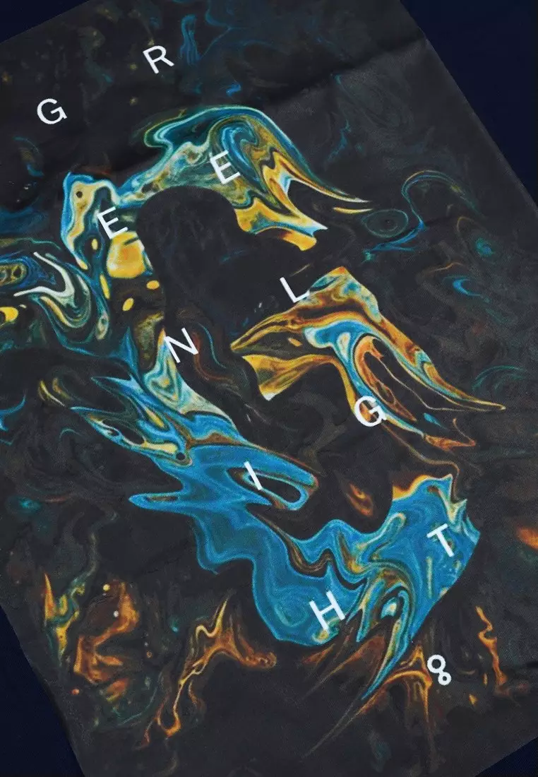 Greenlight Men's T-Shirt Short Sleeve Regular Fit Cotton Logo Agena OL-C181124