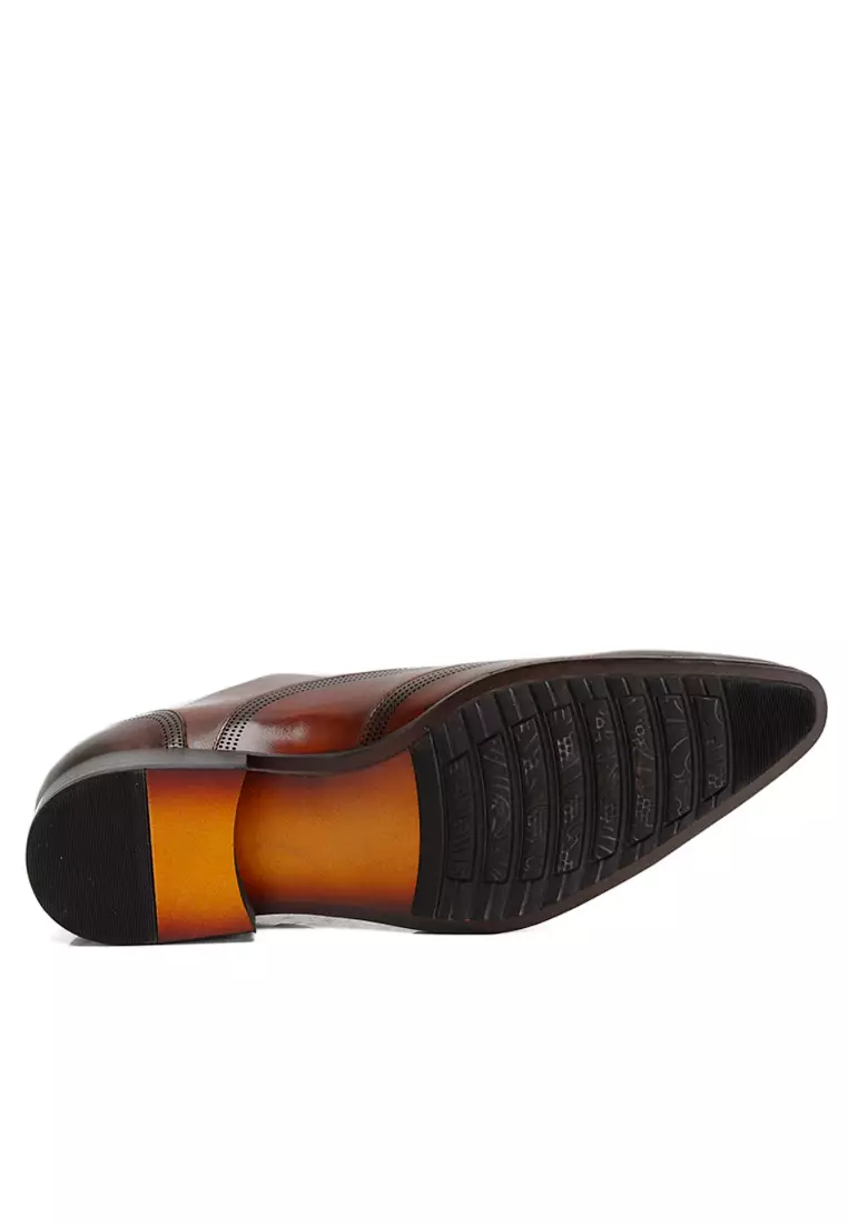 VANSA Brogue Top Layer Cowhide Business Shoes VSM-F407655
