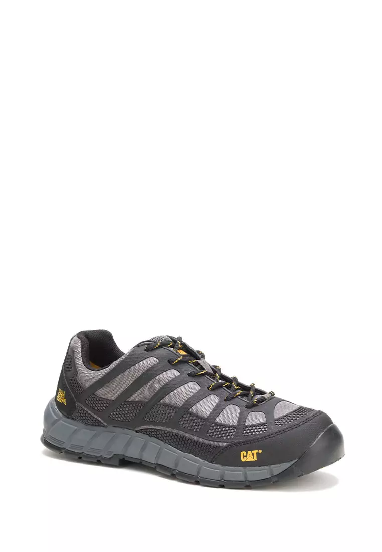 Men's Streamline Composite Toe Work Shoes - Med Charcoal/Dark Shadow/Black (P90285) | Safety Shoes