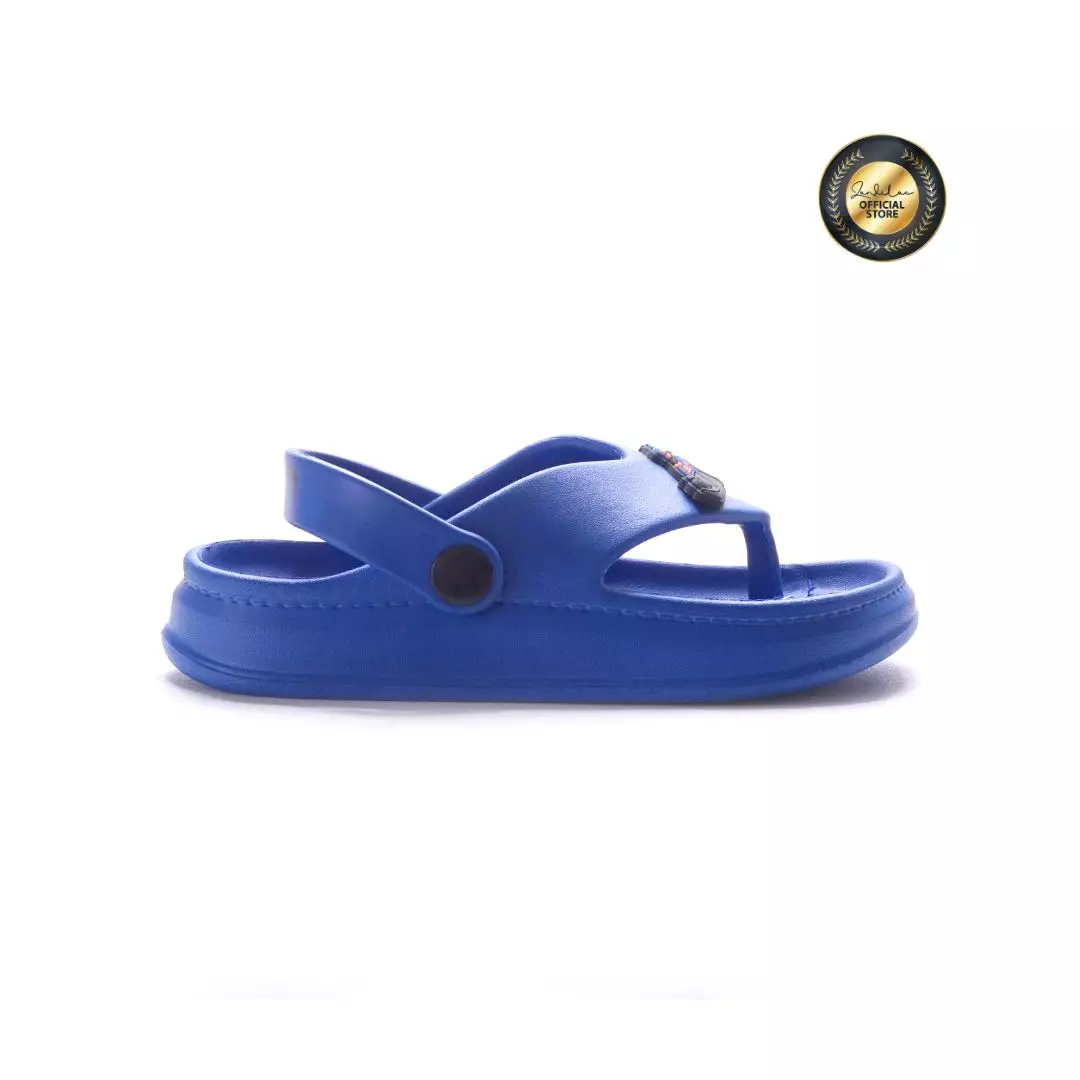 HOTWHEELS - SANDAL LAKI ANAK CH730175LK JAPIT TALI FULL KARET - BIRU SPECTRUM