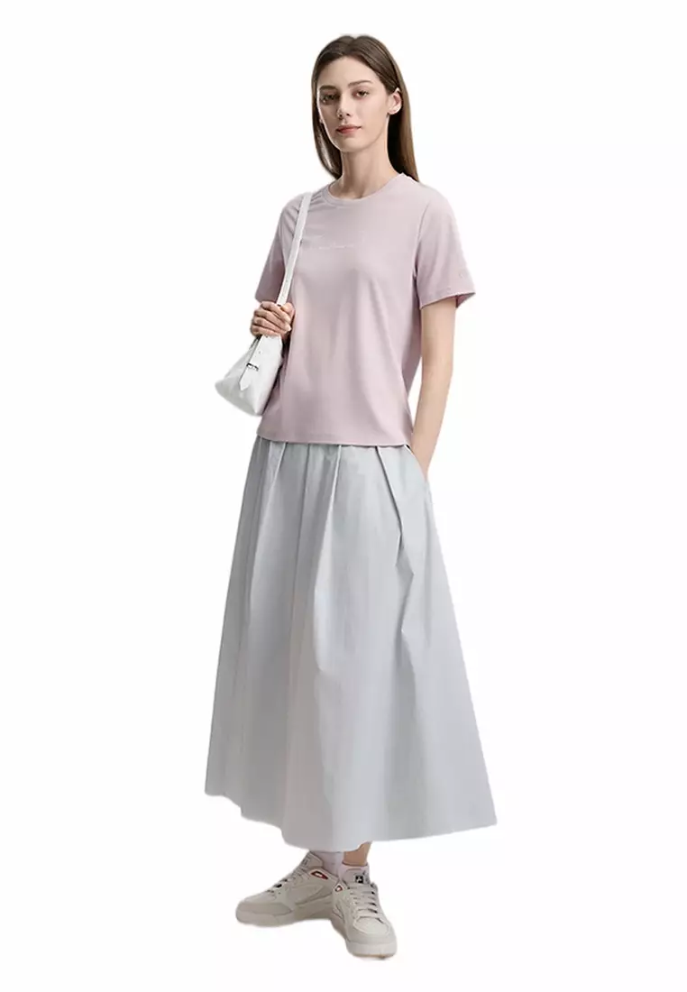 FILA CORE LIFESTYLE WHITE  Women Short Sleeves T-Shirt (Pink)