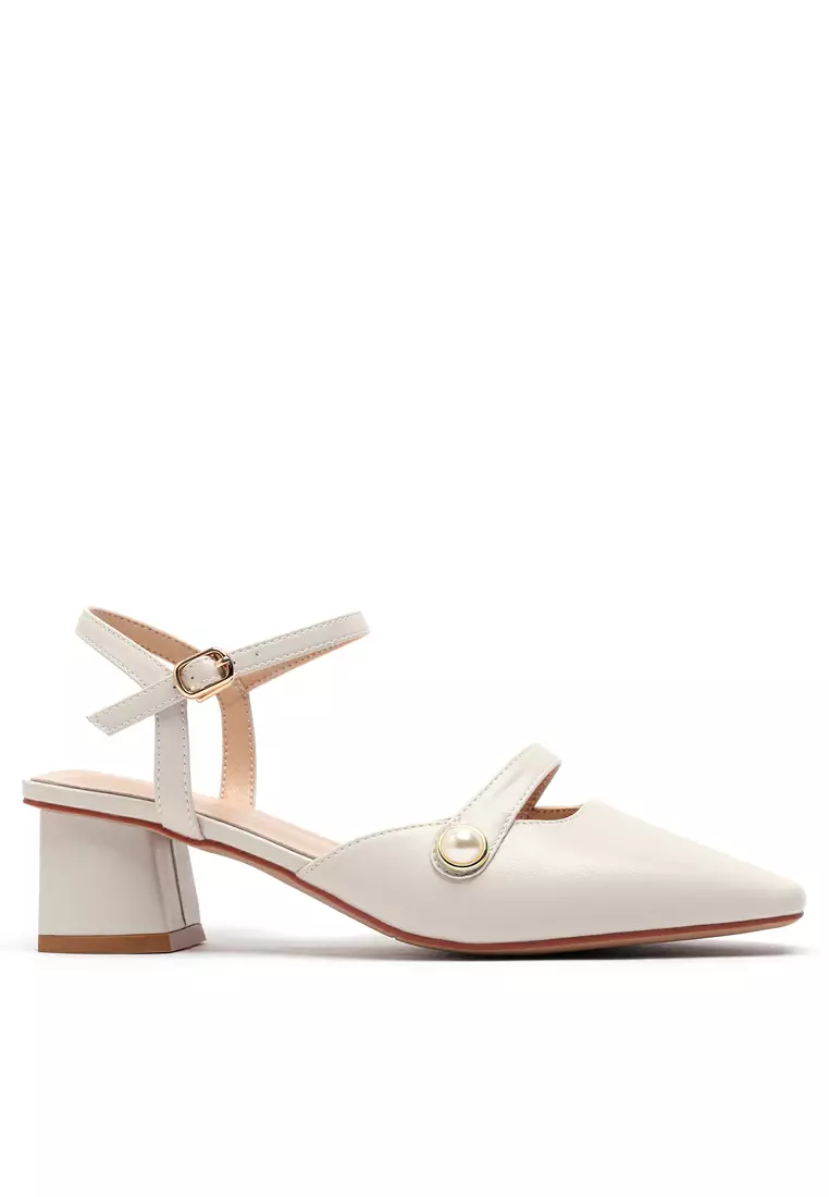 Discount on Twenty Eight Shoes  shoes - SKU: Elegant Strap Mid Heel 2248-5