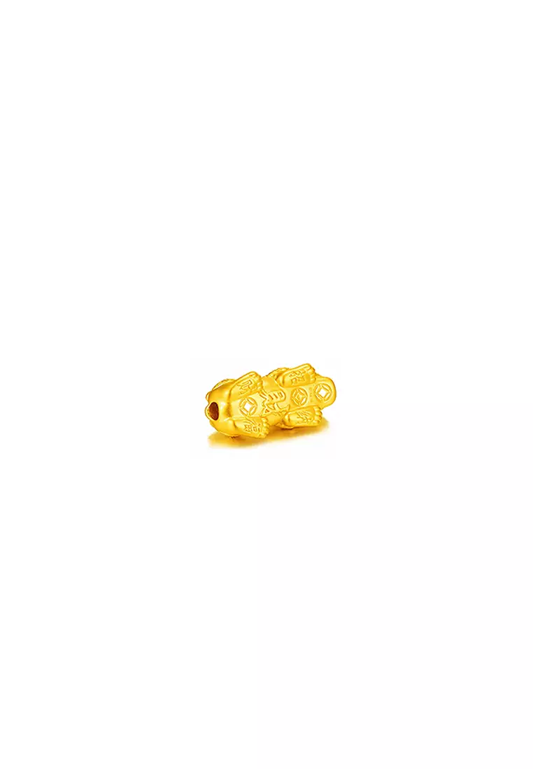 THE Mix Collection 999.9/24K Pure Gold Pixiu Agate Bracelet Set AGB-PX0.30G