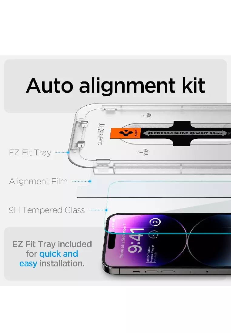 Buy Spigen iPhone 14 Pro Max Screen Protector Glas tR EZ Fit