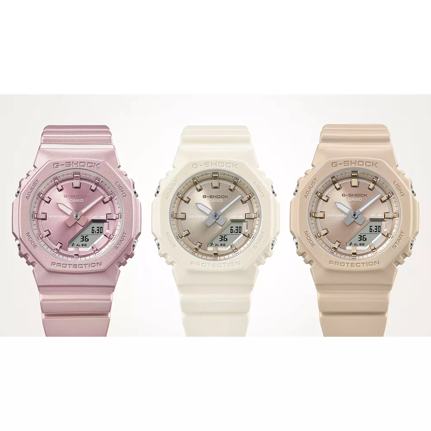 Casio G-shock GMA-P2100ST-9A - Jam Tangan Analog Digital Wanita - Rosegold Dial - Rosegold Resin Band